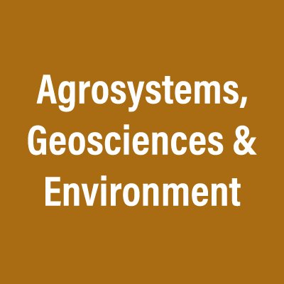 Agrosystems, Geosciences & Environment 🌱🏞️